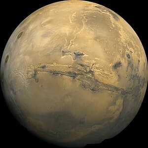 Mosaic image of Mars as seen by Viking 1, 22 F...