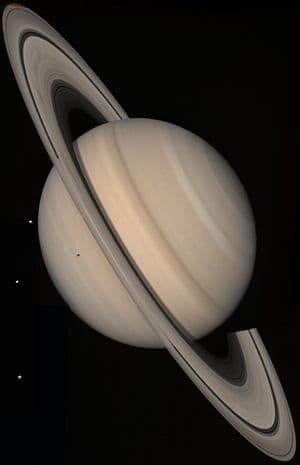 True-color picture of Saturn assembled from Vo... True-color picture of Saturn assembled from Vo...