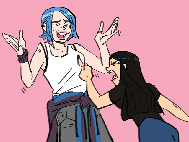 Lin And Zhenya Arguing By Cas