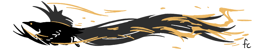 a firebird in flight